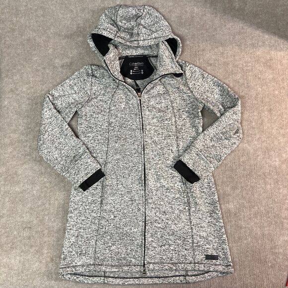 Calvin Klein Women’s Performance Zip Hoodie Large‎ Thumbs Cozy Athleisure Soft - Picture 1 of 8